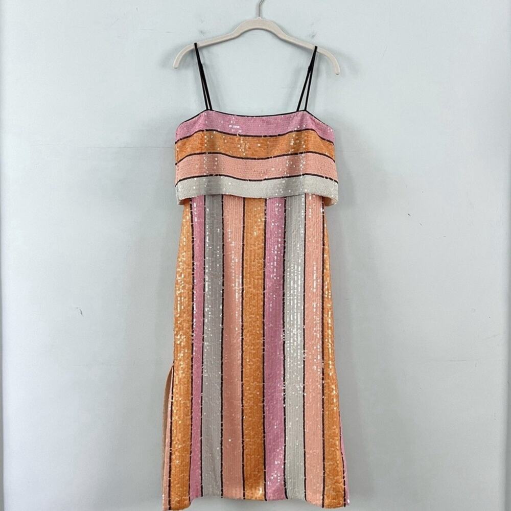 NWT Gianni Bini Halston Multi-Color Sequin Stripe… - image 4